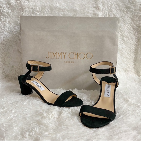 Jimmy Choo Shoes - NWT Jimmy Choo City Sandal Black Suede